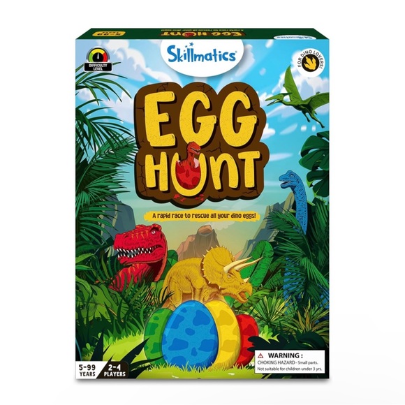 New EGG HUNT Skillmatics Board Game Memory Strategy NIB Dinosaur Dino Learning - Picture 1 of 10